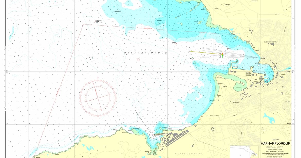 Sjókort 363 hafnakort af Hafnarfirði og Straumsvík